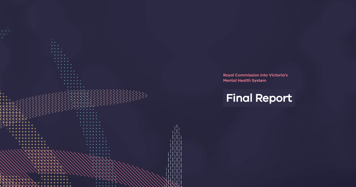 RCVMHS Final Report cover